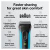 Braun Series 3 ProSkin 3040s Electric Razor Men's Rechargeable Wet and Dry Foil Shaver Blue