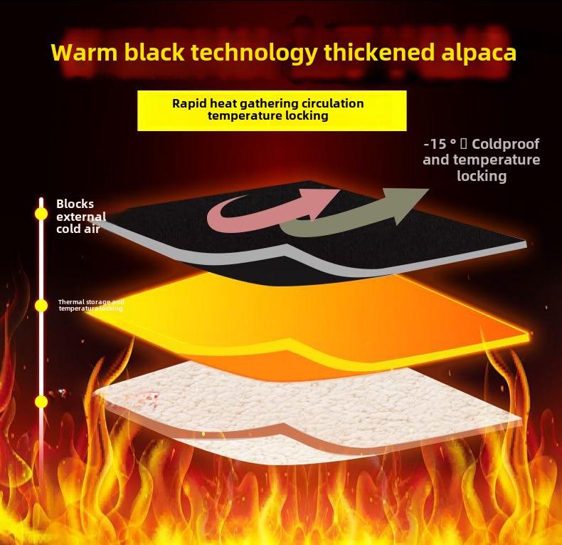 Men's Alpaca Fleece Long-Sleeve Round Neck Sweater: Autumn & Winter Casual Loose Fit