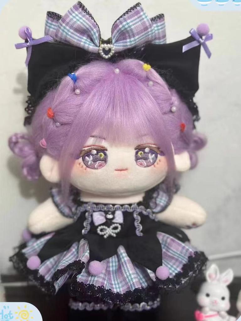 20cm Idol Plush Doll Cotton JK Uniform Clothes Kpop DIY Doll Dress Up Clothing Skirt Suit Socks Toy Accessories Girl Gift