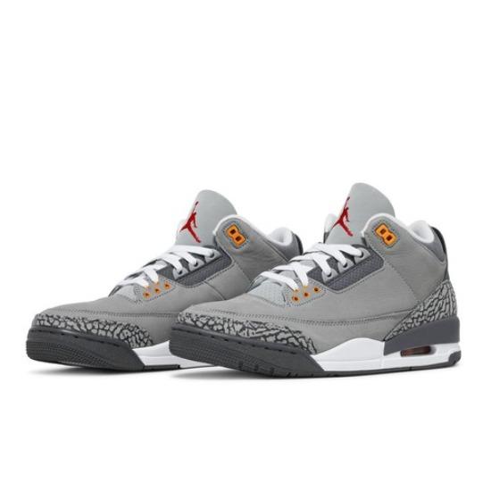 

Air Jordan 3 Mid Cool Grey 2021 Men s Retro Sneakers CT8532-012 EU 36.5 апельсинової кірки кольору/срібний