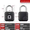 Smart Waterproof Outdoor Fingerprint Padlock: Rust-Proof, Anti-Theft, Password-Protected for Door & Cabinet Security
