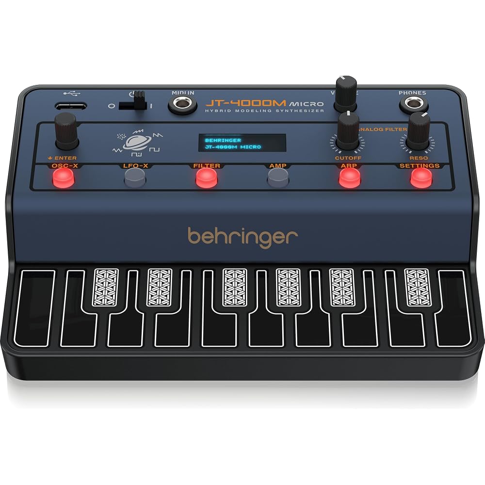 Behringer JT-4000M Portable Synthesizer with 3.5mm MIDI In Input