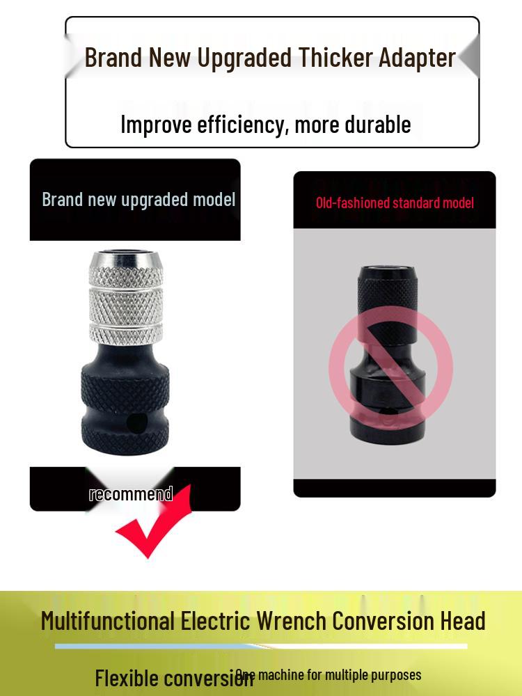 Variable Speed Electric Wrench Adapter for Handheld Drill: Telescopic Sleeve & Extension Rod