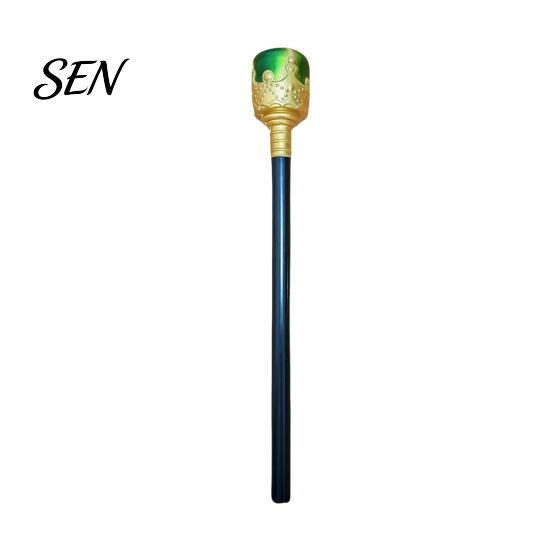 Gold Cane for Role Play Scepter Wand, Royal King/Queen Costume Accessory, Medieval Halloween Accessory Princess Cosplay Wands Play, Dress Up