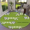 Lisa Larson Cute Round Area Rug,Carpet Rug for Living Room Bedroom Sofa Playroom Decor,Non-slip Floor Mat Q0022