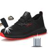 Fashion Men Safety Shoes Air Mesh Steel Toe Sneakers Work Shoes Breathable Male Puncture-Proof Safety Boots Dropshipping Safeti Footwear