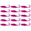 15Pcs 5.5CM/2G Curly Tail Soft Fishing Bait with Glitter Colorful PVC Realistic Bionic Artificial Lure Saltwater Freshwater Fishing Accessories