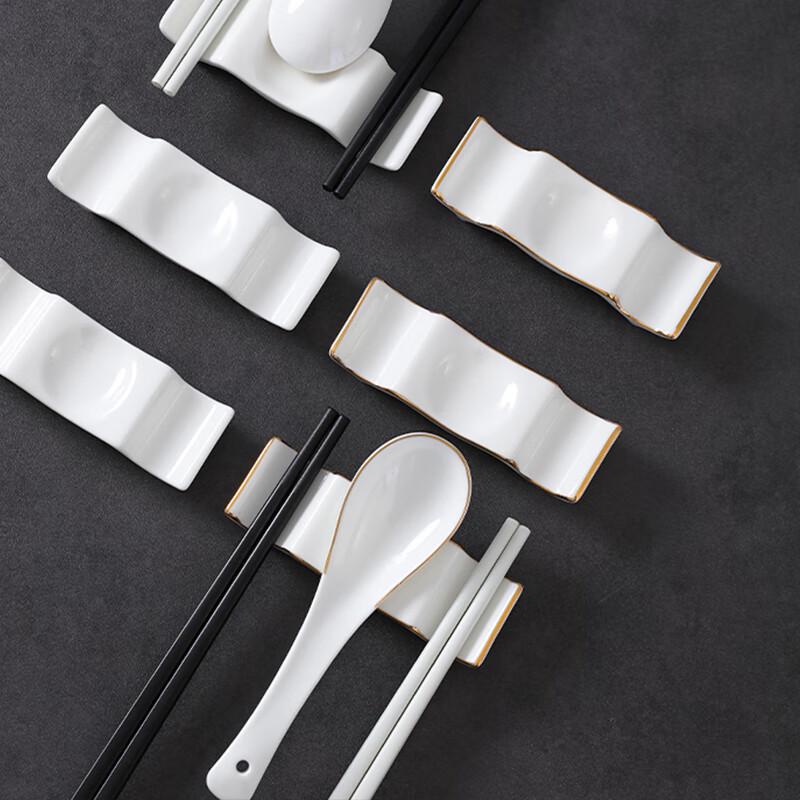Huabeishi Ceramic Chopstick & Spoon Rests