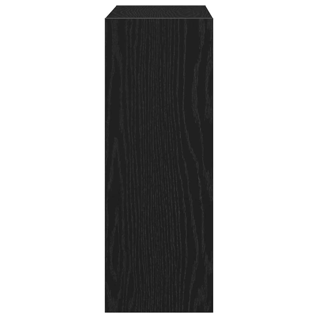 Shoe Cabinet Black Oak Effect 60 x 21 x 57 cm Particleboard