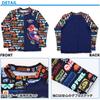 Super Mario Boys Rash Guard Full Pattern Swimsuit Swimming Supplies Swimwear 582 110cm Black
