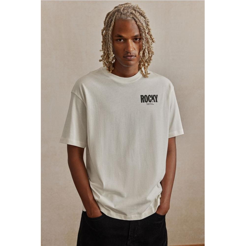 H M Loose FiT T sHirT wHiTe Rocky