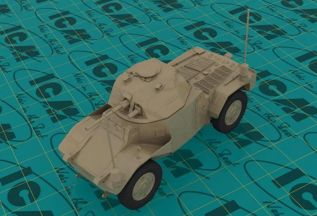 ICM 1/35 Französischer Panhard AMD-35 (178) Gepanzerter Kommandowagen 35375 Plastikmodell