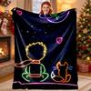 The Little Prince Pattern Blanket for Home Decoration, Bed, Sofa, Car Travel, Camping, Suitable for All Seasons, Birthday Christmas Gift