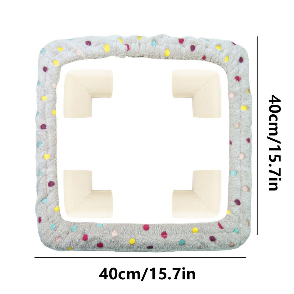 Gripper Strip Frame Cover Flannel Cover For Tufting Frame Embroidery Hoop Cover With 4 Foam Anti-Collision Corners For Knitting