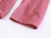 Modal Cup Integrated Long-Sleeve Women's Korean-Style Loose Pajama Top with Chest Pad
