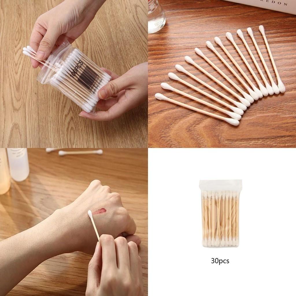 Hisopos de Algodón Desechables de Calidad Premium 30/100 Ultra Pequeños Sin Pelusa Micro Pinceles Para Limpieza Suave