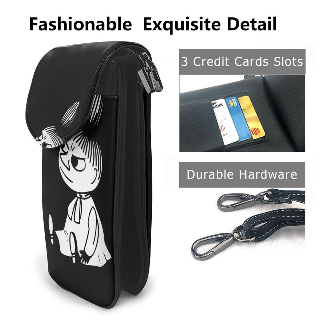 genuine leather smartphone shoulder mini x x 4cm Women's pouch, bag, men's, thin, lightweight, popular, cute, wallet, pouch, cross-body bag.