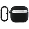 Etui Do AirPods 4 BMW Skórzane Logo Srebrne Czarne