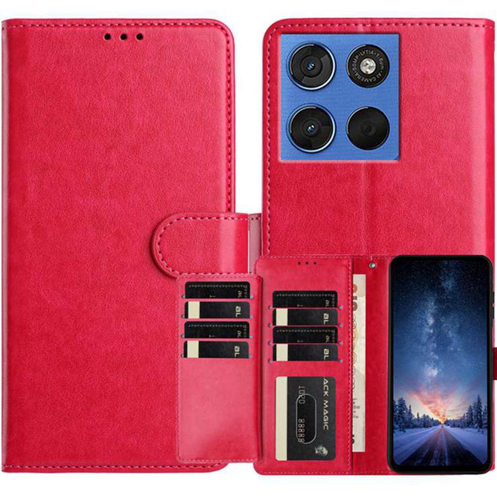 For Motorola Edge 70 5G Wallet Phone Case Stand PU Leather Folio Flip Cover with 8 Card Slot