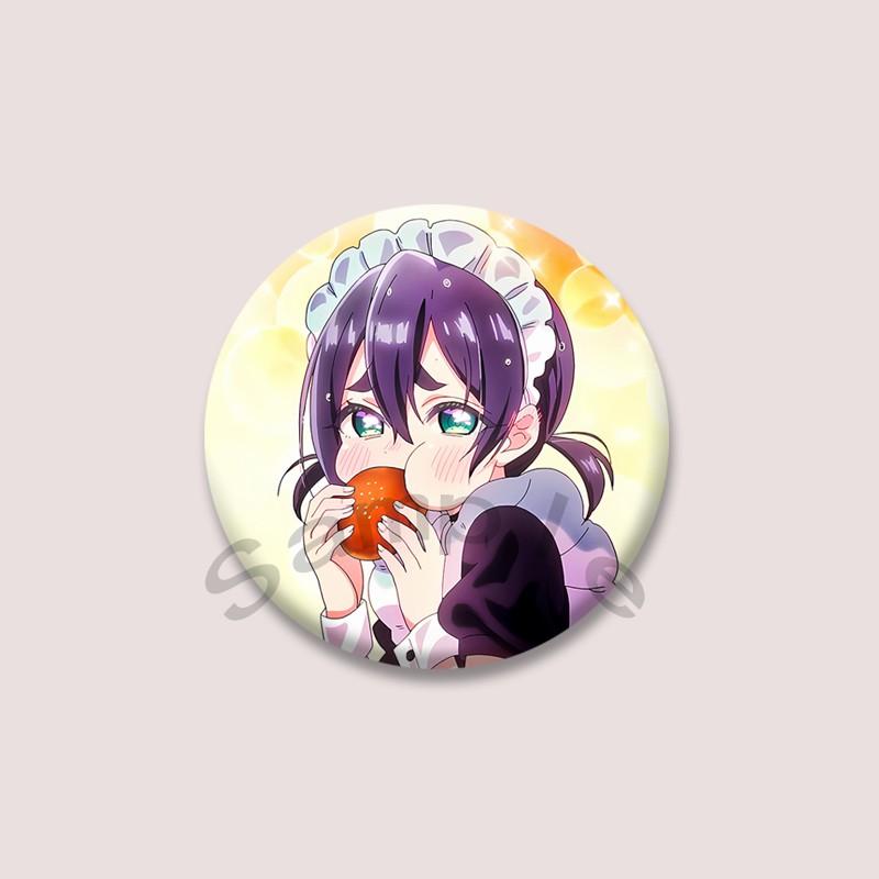 The 100 Girlfriends Who Really Love You Anime Brooches Cartoon Figure Nano Eiai Karane Inda Badges Bag Hat Clothes Button Pins