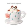 Strawberry Chocolate DIY Resin Cat Figurine - Valentine’s Day & Qixi Festival Gift/Decoration