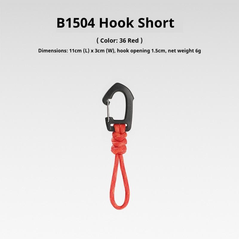 Multifunktionaler Dreieck-Karabiner 7-Strängiges Anti-Lost Schlüsselband Handgelenk-Haken 1,5 cm max. Öffnung für Outdoor-Camping Taschenlampe Schlüssel