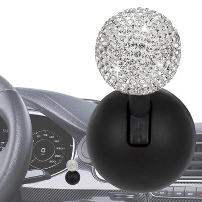 Car Push To Start Button Locker, Diamond Studded Car One-Touch Start Rocker Ball, Decorative