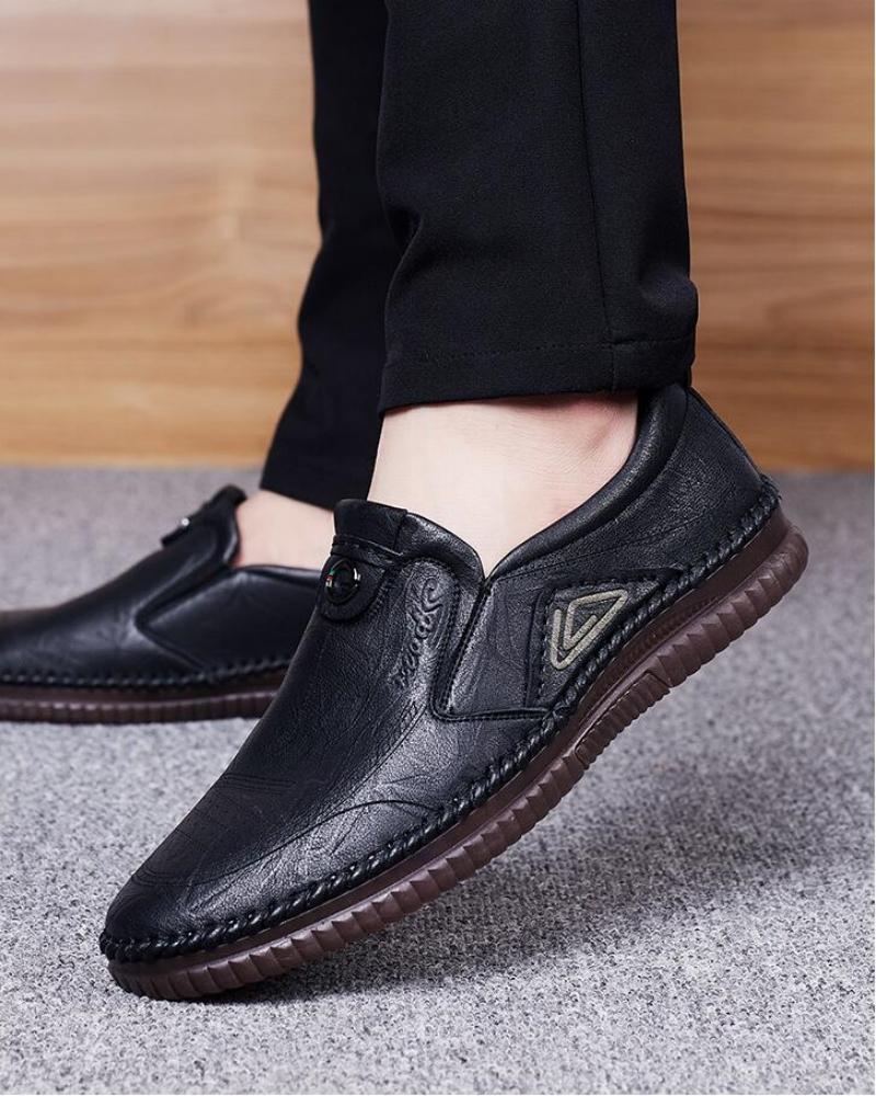 Fashion High Quality Genuine Leather Mens Shoes Summer Casual Men Sports Men's Loafers 2024 New Moccasin Elegant Dress Man Luxury Shoe
