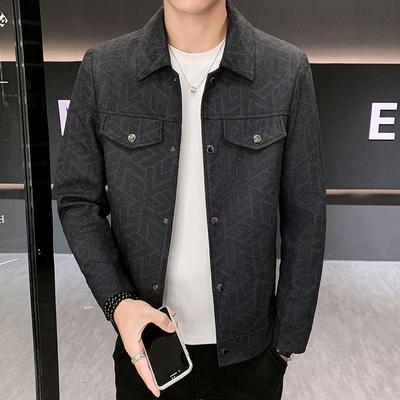 2025 Men's Versatile Casual Jacket - Fashionable Lapel, Trendy Autumn/Winter Coat