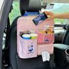 Multi Pocket Car Seat Storage Bag Large Capacity Foldable Rear Door Hanging Bag 2/3 Layers Easy Installation
