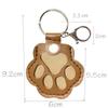 Exquisite Leather Keychain: Pet Fur Ornament for Cat/Dog Hair - Cute Bag Charm