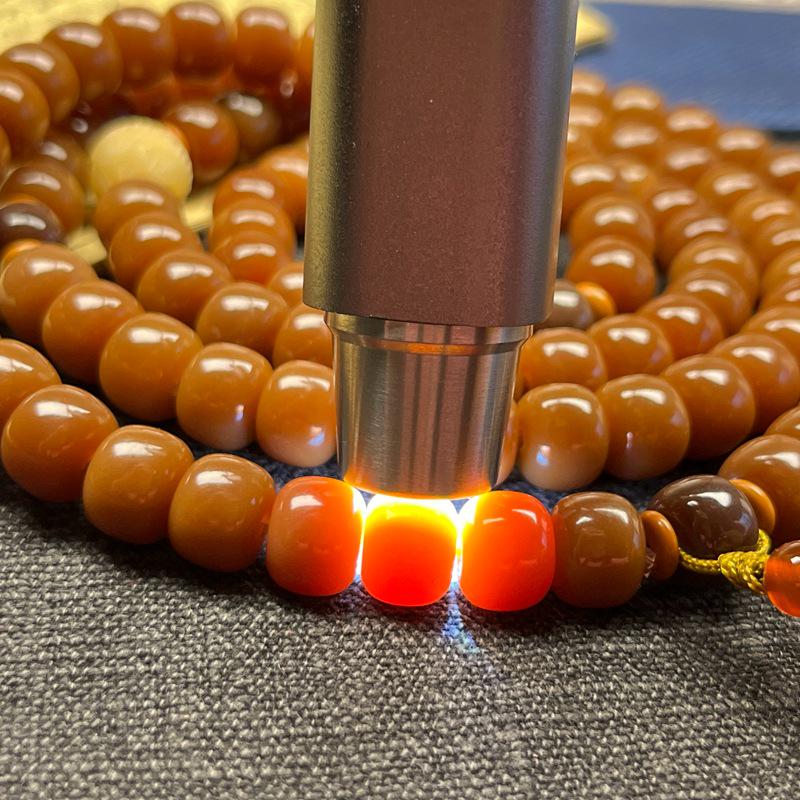 Chinese Style Chicken Oil Yellow Bodhi Barrel Beads Prayer Bracelet for Men and Women