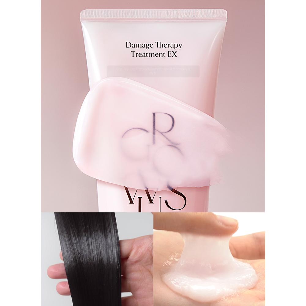 GROWUS Damage Therapy Treatment EX 220g (2pcs) – Intensive Repair, Damage Care, Silky Shine, Korean