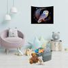 Lunar Owl Wall Tapestry Celestial Aesthetic, Moon Lovers Gift, Witch Wall Art, Ethereal Altar Cloth Trippy Room Decor Aesthetic