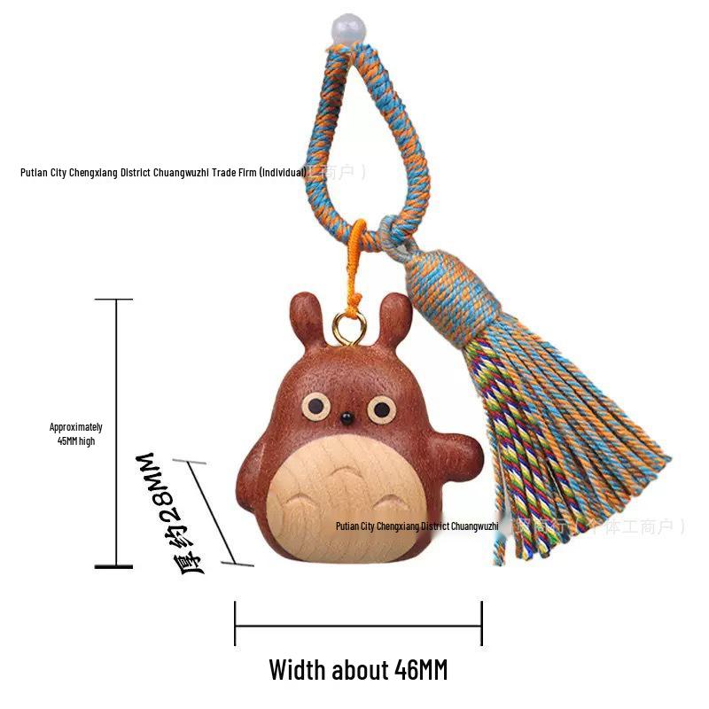 Massivholz Totoro und No-Face Figuren - Niedliche Wohnzimmerdeko und Geschenke