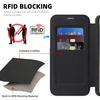 For Samsung Galaxy S24+ Case Compatible with MagSafe RFID Blocking Card Holder Leather Phone Cover