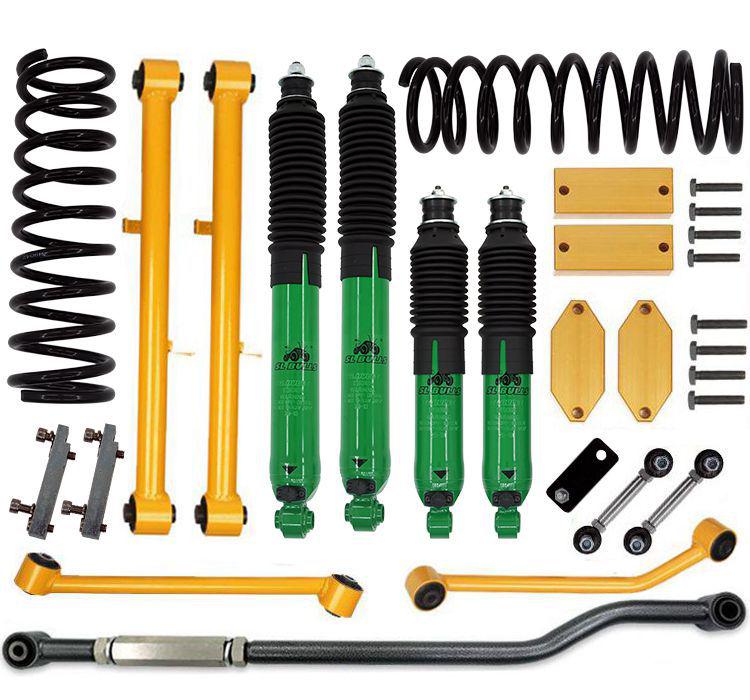 Haval H3/H5 Adjustable 2-Inch Lift Kit with Modified Shock Absorber, Spring, and Four-Link Thrust Rod