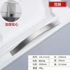 Modern Wardrobe Door Handles Aluminium Alloy Brushed Silver Kitchen Drawer Cabinet Furniture Hardware Home Improvement