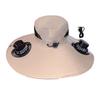 Men Sun Hat with Dual Power Supply Fan Design Three-Speed Wind Adjustable Wide Brim Fishing Hat Fishing Hiking Hat