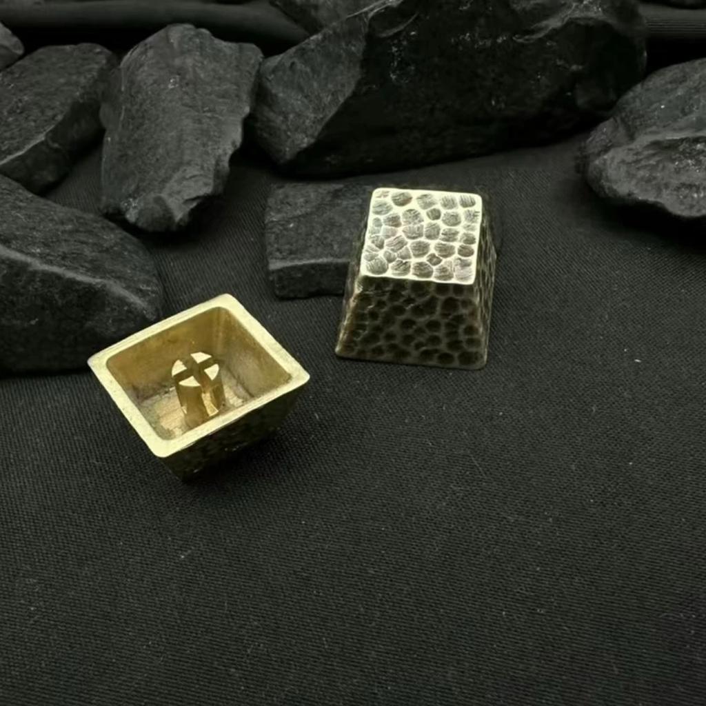 1PC Brass Meteorite Caps Cherry Profile Key Button Retro Artisan Keycap for Mechanical Keyboards Modifiers