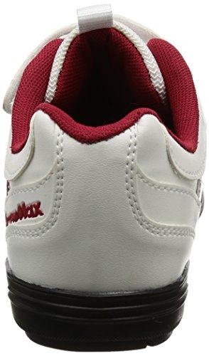 Fukuyama Rubber 3-Piece Magic Safety Sneakers, Arrow Max #61, Red, Size 25.5cm