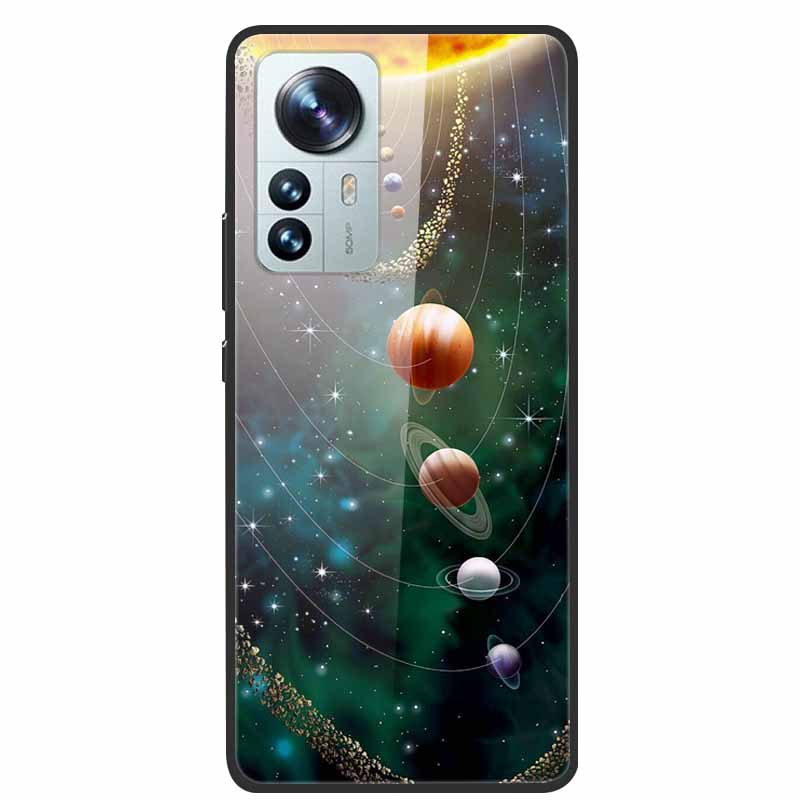 For Redmi Note 12S Case Tempered Glass Hard Back Cover for Xiaomi Redmi Note 12 Note12 Pro 4G 5G Phone Cases Note12S 12 S 12Pro