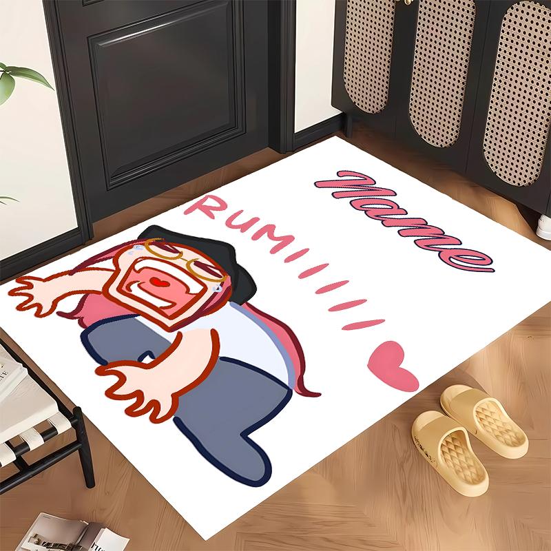 Guarda (19) Tappeto da Ufficio Personalizzato con Nome Decorazione Elegante per Soggiorno Camera da Letto Cucina