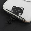 Cute Cat Stainless Steel Phone Lanyard Clip Patch 360° Rotatable Anti-Lost Phone Case Hanging Rope Snap Detachable Ultra-Thin