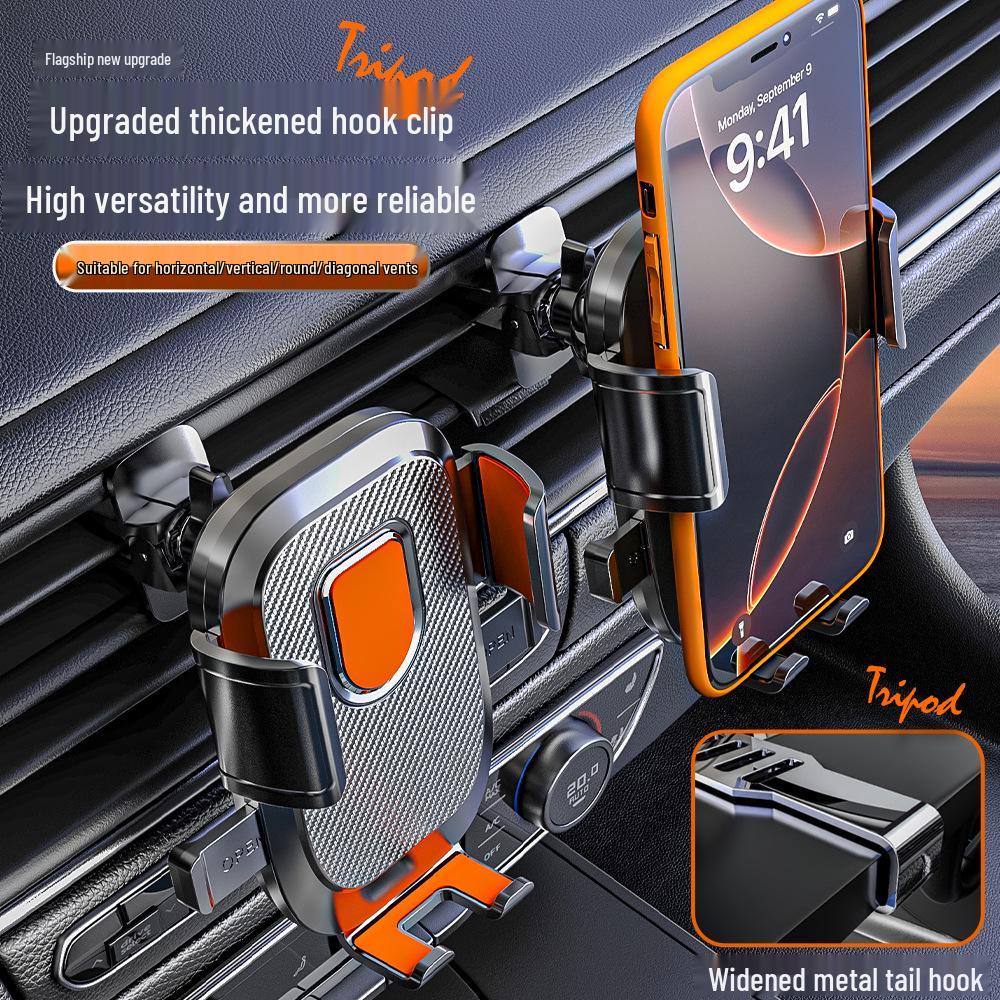 Versatile Car Air Vent Gravity Phone Holder for Navigation