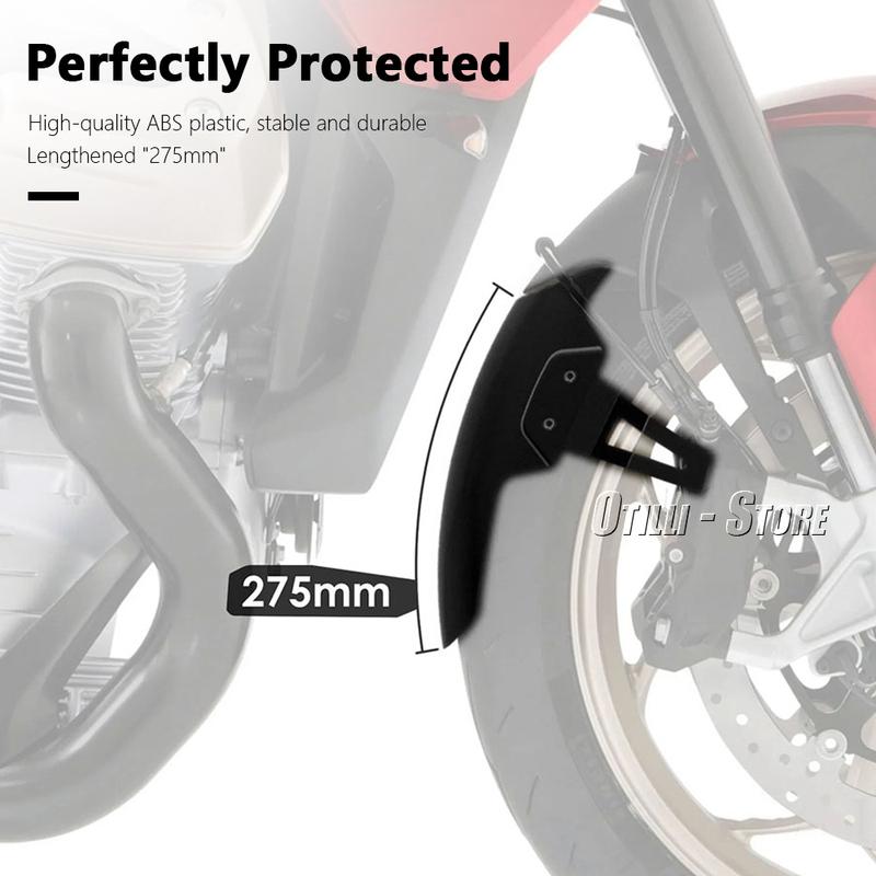 New Motorcycle For Moto Guzzi V100 Mandello S Front Mudguard Fender Extender Extension V100 MANSELLO 2022 2023