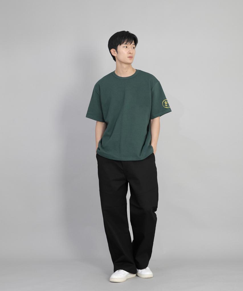 Seinteukeulu Front-Cutting Detail Ex Wide Pants Cde-371 Black