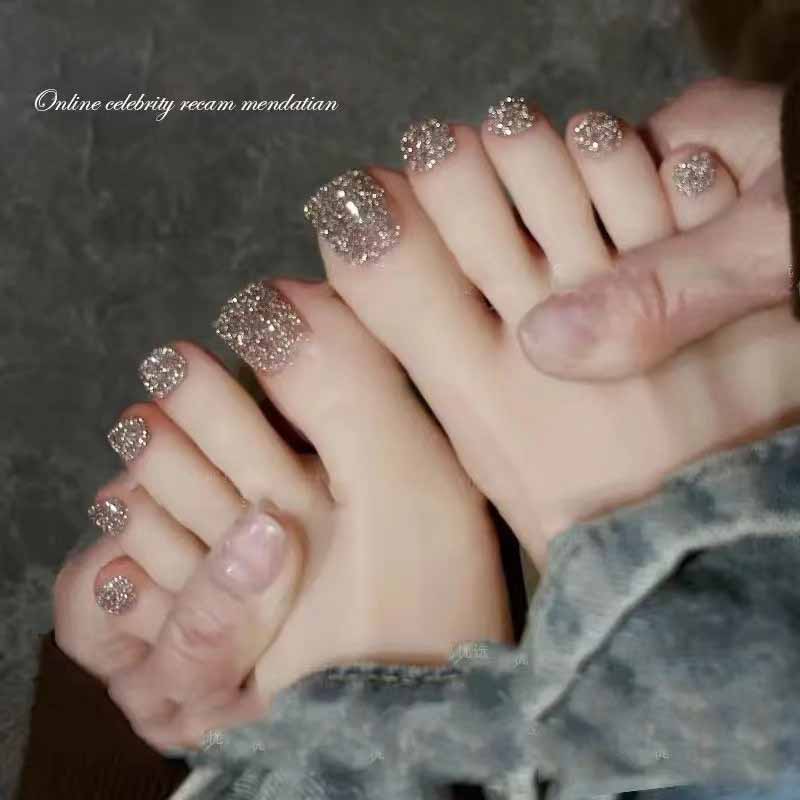 8ml Mirror Shine Glitter No Lamp Needed Long Lasting Non-Fading Non-Toxic Toe Nail Polish DIY Nail Tool