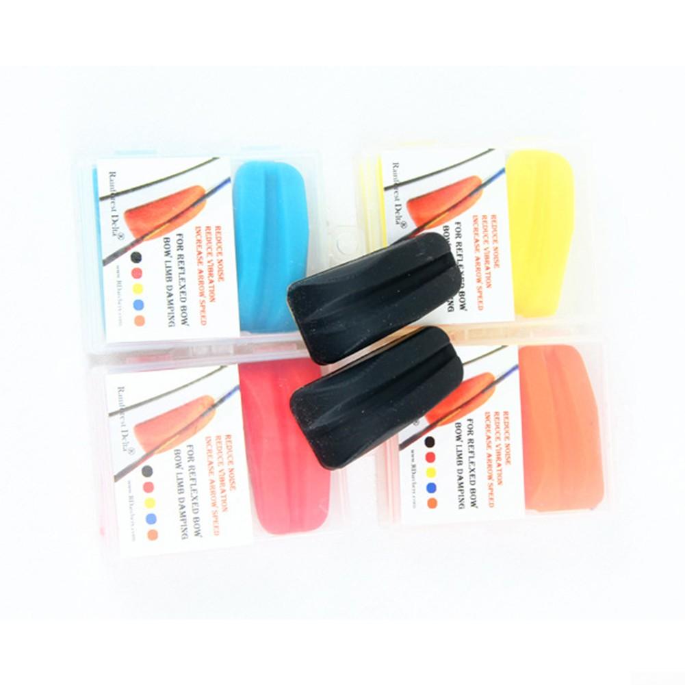 Arrow String Nock Bow Dampener 6 Pcs Archery Stabilizer Limb Vibration