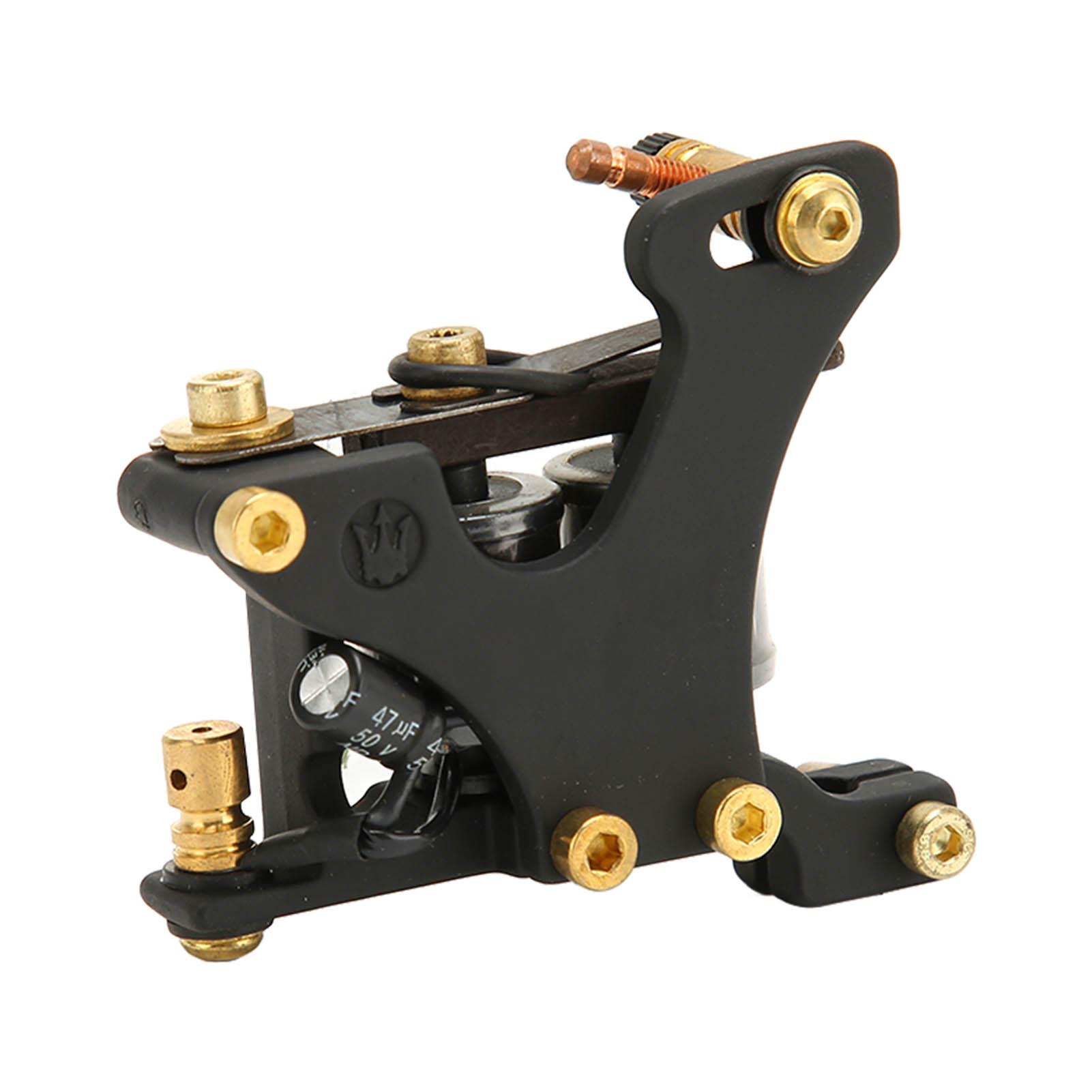 

Машинка для татуировки с катушкой, 10 витков, алюминиевая рама, легкая, профессиональная, для татуировок с катушкой